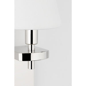 Hudson Valley-1181-Pn 1 Light Wall Sconce Polished Nickel - 
