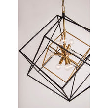 Load image into Gallery viewer, Hudson Valley-1255-Agb/Bk 15 Light Pendant Aged Brass/Black 
