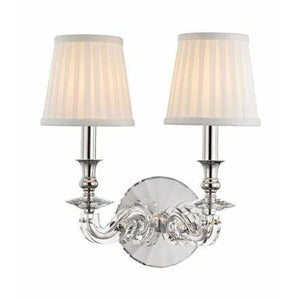 Local Lighting Hudson Valley 1292-Pn 2 Light Wall Sconce, PN WALL SCONCE
