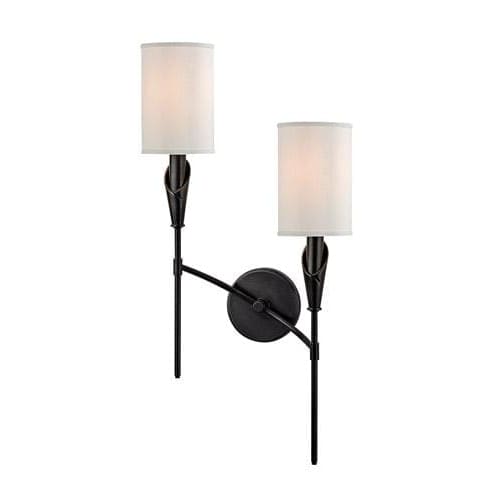 Local Lighting Hudson Valley 1312R-Ob 2 Light Right Wall Sconce, OB WALL SCONCE