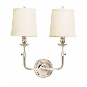 Local Lighting Hudson Valley 172-Pn 2 Light Wall Sconce, PN WALL SCONCE