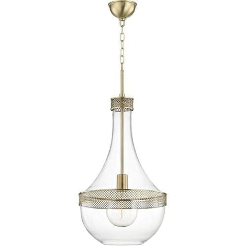 Local Lighting Hudson Valley 1814-AGB 1 Light Large Pendant, AGB PENDANT