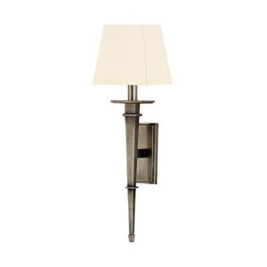 Local Lighting Hudson Valley 230-As-Ws 1 Light Wall Sconce W/White Shade, AS WALL SCONCE
