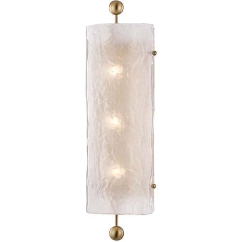 Local Lighting Hudson Valley 2422-AGB 3 Light Wall Sconce, AGB Wall Sconce