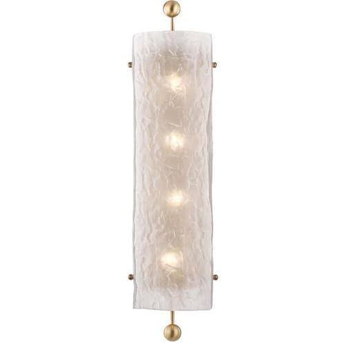 Local Lighting Hudson Valley 2427-AGB 4 Light Wall Sconce, AGB Wall Sconce