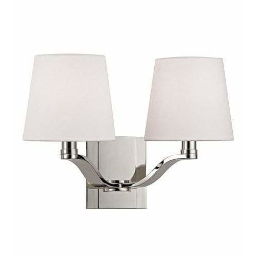 Local Lighting Hudson Valley 2462-Pn 2 Light Wall Sconce, PN WALL SCONCE