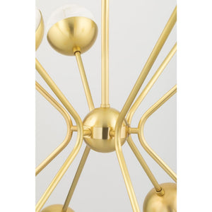 Hudson Valley-2830-Agb 3 Light Wall Sconce Aged Brass - Wall