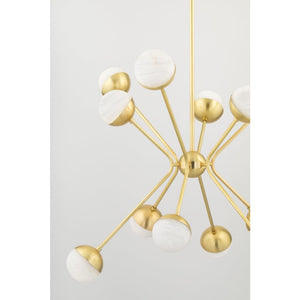 Hudson Valley-2830-Agb 3 Light Wall Sconce Aged Brass - Wall