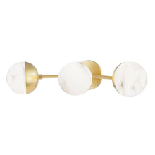 Load image into Gallery viewer, Hudson Valley-2833-Agb 3 Light Wall Sconce Aged Brass - Wall