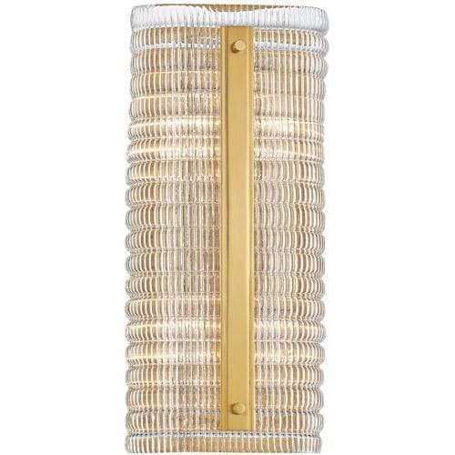 Local Lighting Hudson Valley 2854-AGB 2 Light Wall Sconce, AGB WALL SCONCE