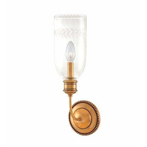 Local Lighting Hudson Valley 291-AGB 1 Light Wall Sconce, AGB WALL SCONCE
