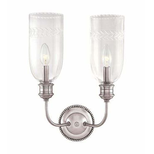 Local Lighting Hudson Valley 292-Pn 2 Light Wall Sconce, PN WALL SCONCE