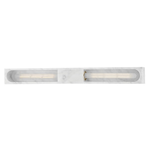 Hudson Valley-3092-Wm 2 Light Wall Sconce White Marble - 