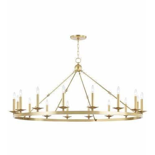 Local Lighting Hudson Valley 3216-AGB 16 Light Chandelier, AGB CHANDELIER