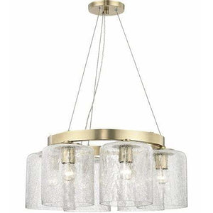 Local Lighting Hudson Valley 3224-AGB 6 Light Chandelier, AGB CHANDELIER