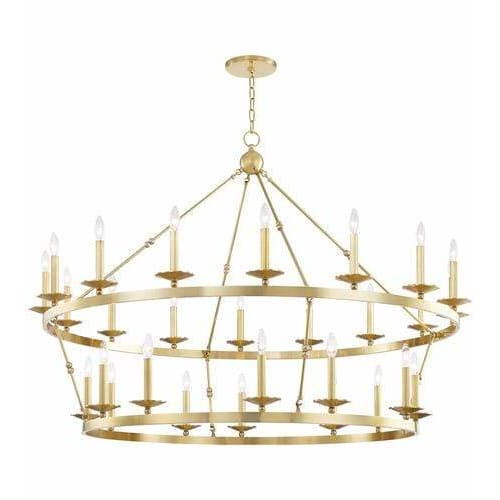 Local Lighting Hudson Valley 3228-AGB 28 Light Chandelier, AGB CHANDELIER