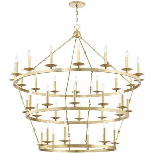 Local Lighting Hudson Valley 3258-AGB 36 Light Chandelier, AGB CHANDELIER