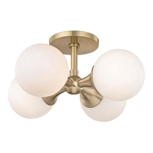 Local Lighting Hudson Valley 3304-AGB 4 Light Wall Sconce, AGB WALL SCONCE