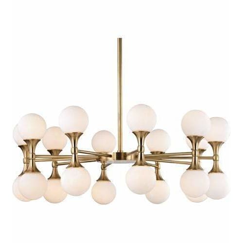 Local Lighting Hudson Valley 3320-AGB 20 Light Chandelier, AGB CHANDELIER