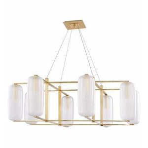 Local Lighting Hudson Valley 3478-AGB 8 Light Chandelier, AGB Chandelier