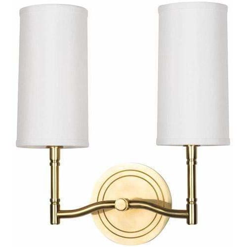 Local Lighting Hudson Valley 362-AGB 2 Light Wall Sconce, AGB WALL SCONCE