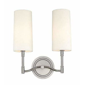Local Lighting Hudson Valley 362-Pn 2 Light Wall Sconce, PN WALL SCONCE