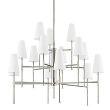 Load image into Gallery viewer, Hudson Valley-3748-Pn 15 Light Chandelier Polished Nickel - 