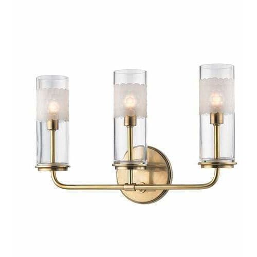 Local Lighting Hudson Valley 3903-AGB 3 Light Wall Sconce, AGB WALL SCONCE