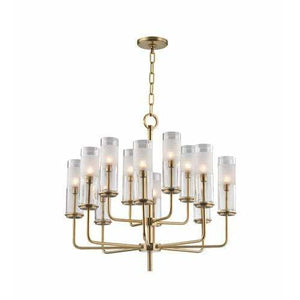 Local Lighting Hudson Valley 3925-AGB 12 Light Chandelier, AGB CHANDELIER