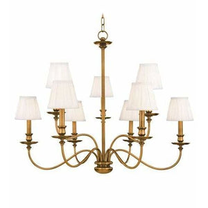 Local Lighting Hudson Valley 4039-AGB 9 Light Chandelier, AGB CHANDELIER