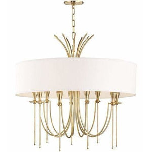 Local Lighting Hudson Valley 4330-AGB 9 Light Chandelier, AGB CHANDELIER