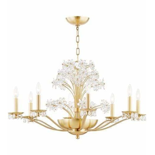 Local Lighting Hudson Valley 4438-AGB 10 Light Chandelier, AGB CHANDELIER
