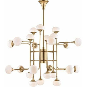 Local Lighting Hudson Valley 4724-AGB 24 Light Chandelier, AGB CHANDELIER