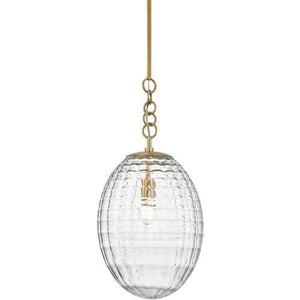 Local Lighting Hudson Valley 4912-AGB 1 Light Large Pendant, AGB Pendant