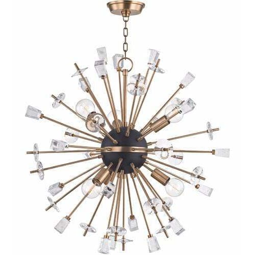 Local Lighting Hudson Valley 5032-AGB 6 Light Chandelier, AGB CHANDELIER
