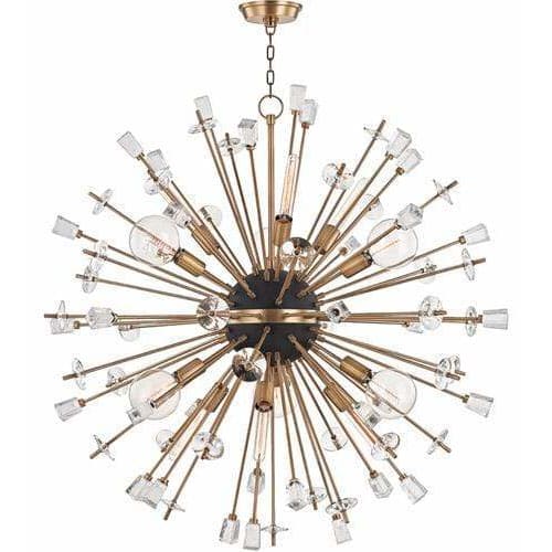 Local Lighting Hudson Valley 5046-AGB 12 Light Chandelier, AGB CHANDELIER