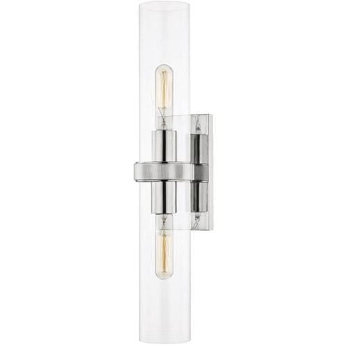 Local Lighting Hudson Valley 5302-Pn 2 Light Wall Sconce, PN WALL SCONCE