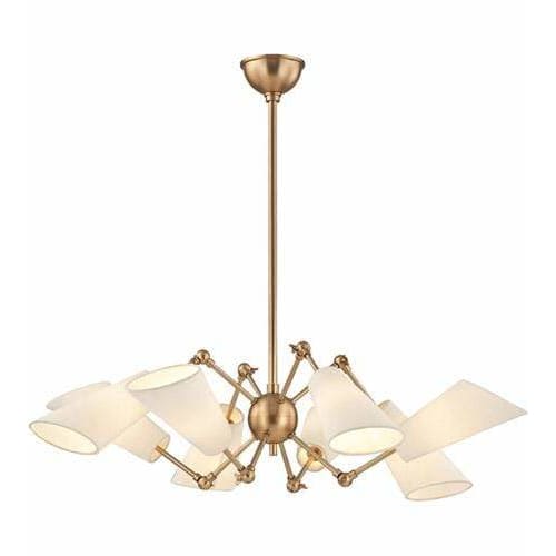 Local Lighting Hudson Valley 5308-AGB 8 Light Chandelier, AGB Chandelier