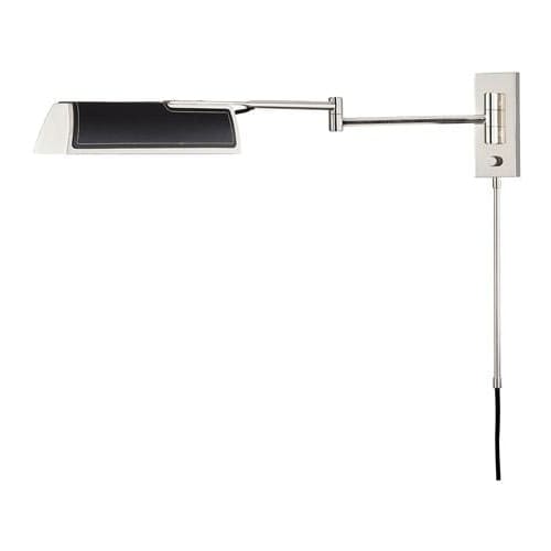 Local Lighting Hudson Valley 5331-Bn 1 Light Swing Arm Wall Sconce W/ Black Leather, WBN Wall Sconce