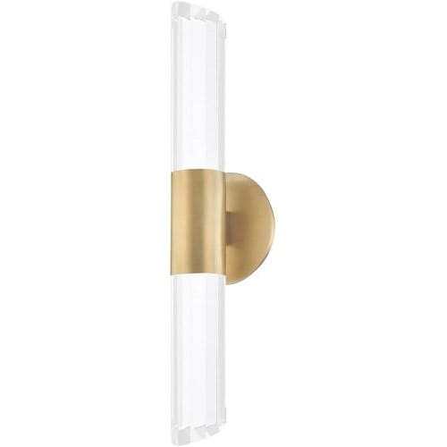 Local Lighting Hudson Valley 6052-AGB 2 Light Wall Sconce, AGB WALL SCONCE