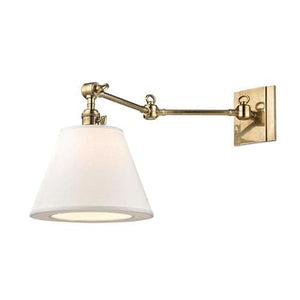 Local Lighting Hudson Valley 6233-AGB 1 Light Swing Arm Wall Sconce, AGB WALL SCONCE
