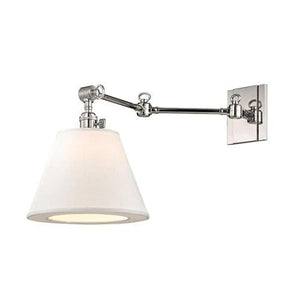 Local Lighting Hudson Valley 6233-Pn 1 Light Swing Arm Wall Sconce, PN WALL SCONCE