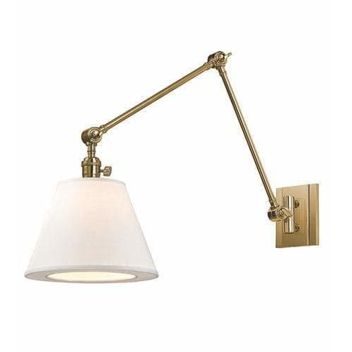 Local Lighting Hudson Valley 6234-AGB 1 Light Swing Arm Wall Sconce, AGB WALL SCONCE
