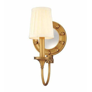 Local Lighting Hudson Valley 631-AGB 1 Light Mirrored Wall Sconce, AGB WALL SCONCE