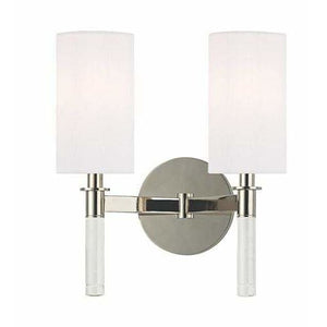 Local Lighting Hudson Valley 6312-Pn 2 Light Wall Sconce, PN WALL SCONCE