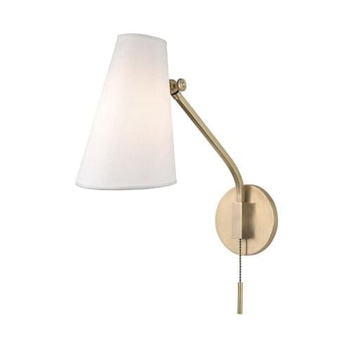 Local Lighting Hudson Valley 6341-AGB 1 Light Swing Arm Wall Sconce, AGB WALL SCONCE