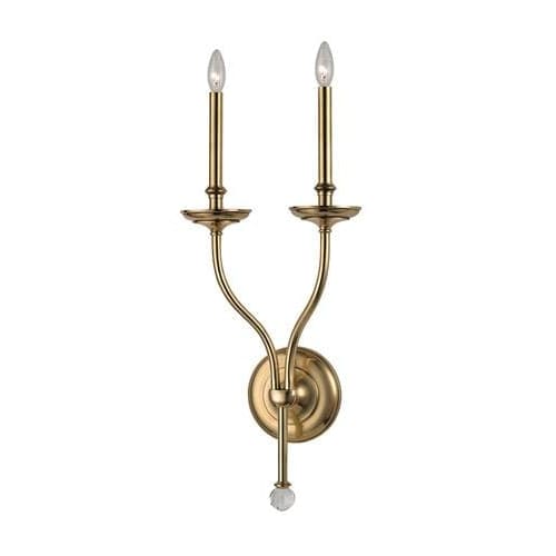 Local Lighting Hudson Valley 6412-AGB 2 Light Wall Sconce, AGB WALL SCONCE