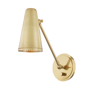 Hudson Valley-6731-Agb 1 Light Wall Sconce Aged Brass - Wall
