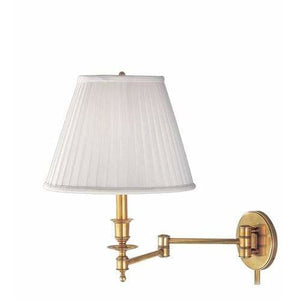 Local Lighting Hudson Valley 6921-AGB 1 Light Wall Sconce With Plug, AGB WALL SCONCE