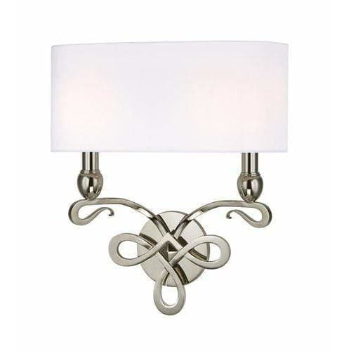 Local Lighting Hudson Valley 7212-Pn 2 Light Wall Sconce, PN WALL SCONCE